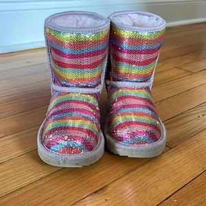 Girls sequin UGG boots